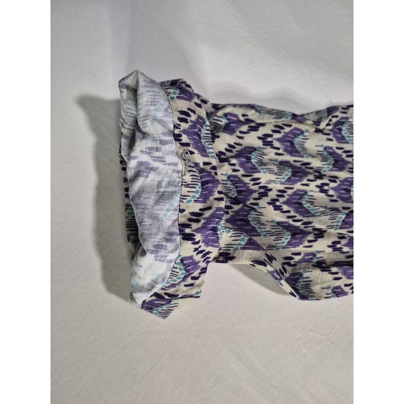 ZARA Patterned Purple and Blue Drawstring/elastic Pants Girl's Size 12-14 - Picture 4 of 14